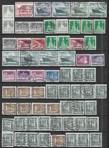 COLLECTION LOT 7351 GERMANY BERLIN 65 STAMPS 1954+ CLEARANCE