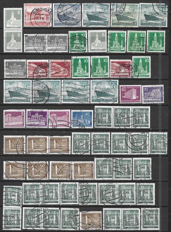 COLLECTION LOT 7351 GERMANY BERLIN 65 STAMPS 1954+ CLEARANCE