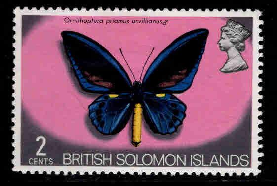 British Solomon Islands Scott 233 MH* butterfly stamp