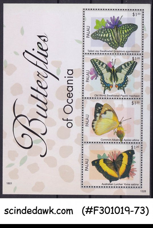 PALAU - 2013 BUTTERFLIES OF OCEANIA - MIN. SHEET MNH