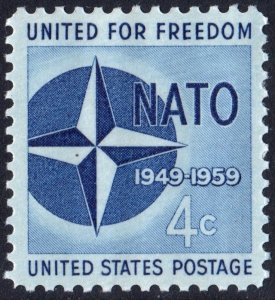 SC#1127 4¢ NATO Issue (1959) MNH