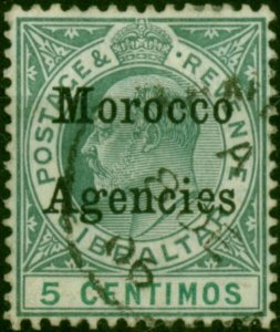 Morocco Agencies 1905 5c Grey-Green & Green SG24a 'CD Sideways' V.F.U