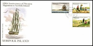 Norfolk Island 277-279 U/A FDC