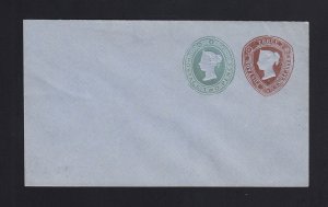 GB: Queen Victoria Mint Combination Envelope on Blue 