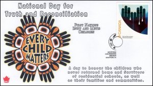 CA22-043, 2022, National Day of Truth and Reconciliation, First Day of Issue,