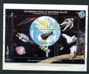 Micronesia First man landing on the Moon anniv. Int Space achievement  MNH 9156