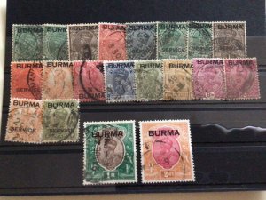 Burma mounted mint or used stamps A11538