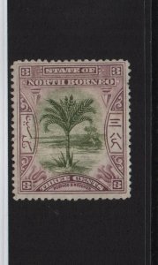 North Borneo 1897 SG96a 3 cents 14.5 perf mounted mint