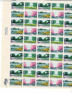 Plant for more Beautiful Cities 6c US Postage Sheet VF MNH #1365-68
