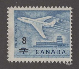 Canada # 430   Airplane - 8c surcharge   (1) Mint NH