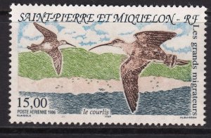 St. Pierre & Miquelon 1996 Migratory Birds - Air Mail Mint MNH SC C72