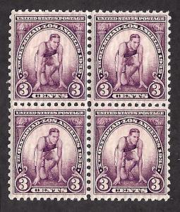 718 Mint,OG,VLH... Block of 4... SCV $6.00