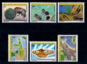 [65617] Burkina Faso Upper Volta 1981 Insects Termites Butterfly  MLH