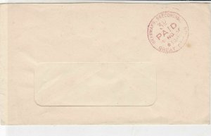 England 1966 Brynmawr. Breconshire Cancel 3D Paid Meter Mail Cover Ref 34916