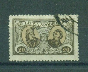 Central Lithuania sc# 42 used cat value $2.25