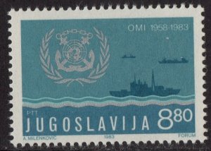 Thematic stamps YUGOSLAVIA 1983 INT MARITIME ORG. 2067 mint