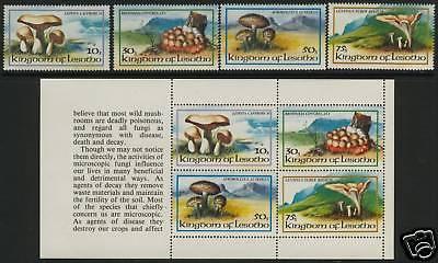 Lesotho 390-3a MNH Mushrooms