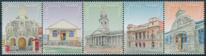 South Africa Stamps 2008 MNH Post Office Buildings World Post Day 5v Strip