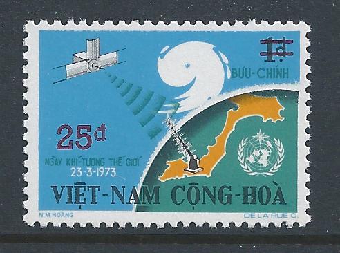 Viet Nam South #497 NH Meteorological Issue Surcharged 25...