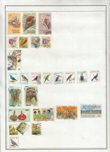 KENYA 5 ALBUM PAGES FROM MINKUS ALBUM MINT INC UMM AND USED