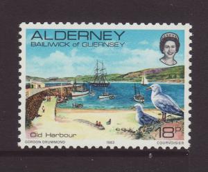 1983 Alderney 18p U/M SGA12