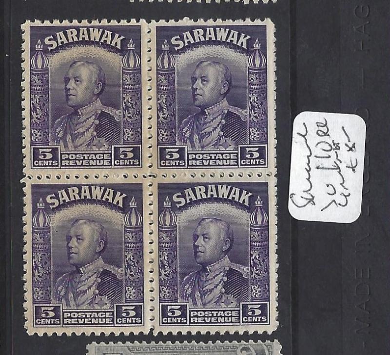 SARAWAK  (P1209B)  BROOKE 5C  SG 110  BL OF 4  MNH