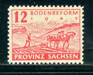 GDR Saxony Province Scott # 13N14, mint nh, variation