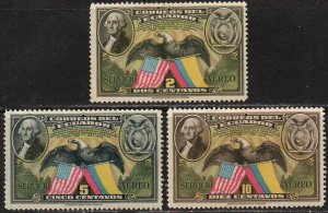 Ecuador Sc #C57-C59 Mint Hinged
