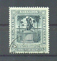 Barbados sc# 102 used cat value $2.50