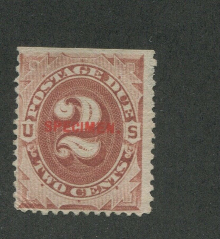 1884 United States Postage Due Specimen Stamp #J16S Mint No Gum 