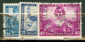 KH: Germany B49-57 used, B56-7 signed CV $380.85; scan shows only a few