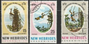 New Hebrides, #135-137 Used  From 1969