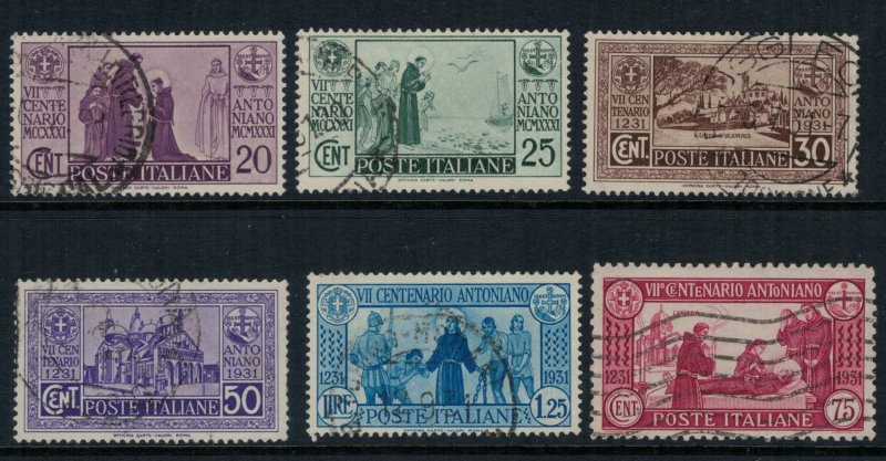 Italy #258-63 CV $31.20