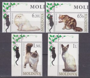 2007 Moldova 586-589+Tab Cats 7,00 €