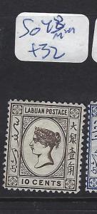 LABUAN (P2407B)  QV CAMEO 10C   SG 48     MOG