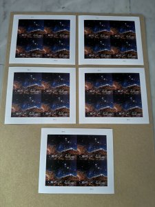 US USA Cosmic Cliffs 5 x Sheet of 4 MNH VF Express Stamps,Scott #5828 Free Fedex