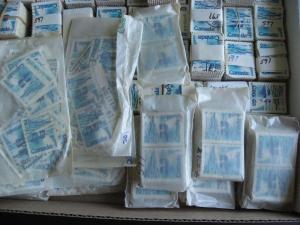 CANADA bulk lot about 11,500 x 25c polar bears used Sc 597, some mixed condition