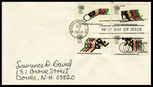 Olympics Combo 1972 Pen FDC  BIN 3755