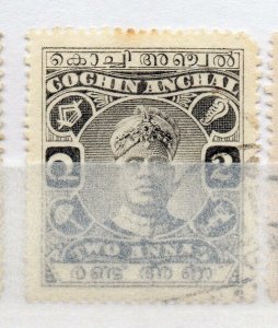 India Cochin 1916-30 Early Issue Fine Used 2a. NW-15754