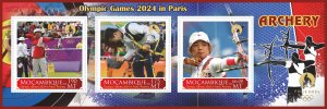 Stamps. Olympic Games Paris 2024 2020 year, 1 sheets  perforated  NEW