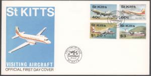 Saint Kitts, First Day Cover, Aviation