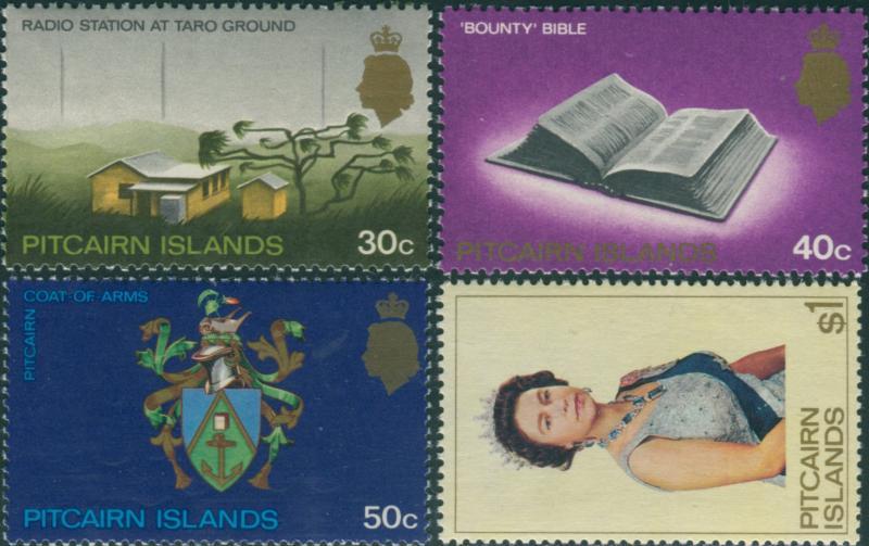 Pitcairn Islands 1969 SG105-106b Scene Bible Arms QEII MNH