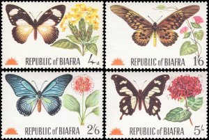 Biafra 1968 Butterflies Never Issued CV $16.99