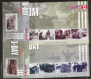 Antiqua & Barbuda Sc 2770-3 NH issue of 2004 - WORLD WAR II