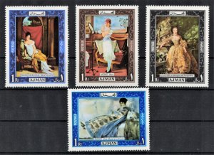 AJMAN 1969 - Paintings/ complete set MNH