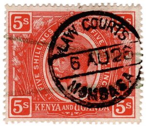 (I.B) KUT Revenue : Kenya Judicial 5/- (Mombassa Law Courts)