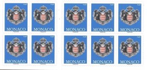 Monaco 2863 (mnh sheet of ten) coat of arms (2022)