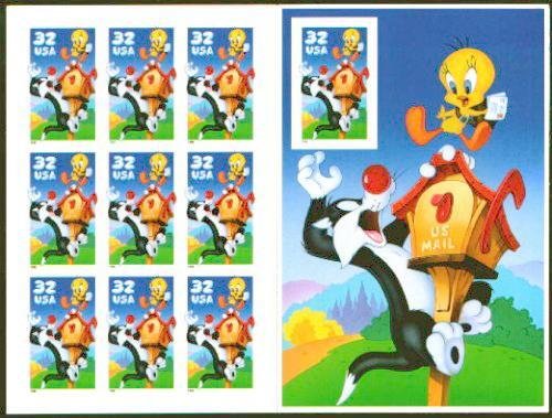 USA Sc#3204 SYLVESTER & TWEETY Sheet of 10 (1998) MNH