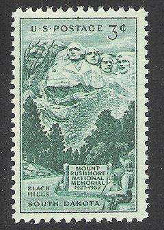 US Cat # 1011, Mt. Rushmore, MNH*-