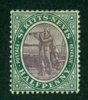 St. Kitts-Nevis 1903 # 1 MH SCV(2014) = $2.00